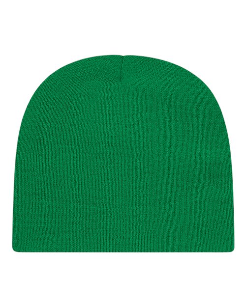 "CAP AMERICA TKN28 USA-Made 8 1/2" Beanie #color_True Kelly Green"