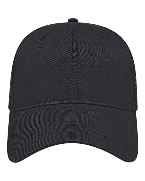 CAP AMERICA x800 X-tra Value Polyester Trucker Cap #color_Black/ Black