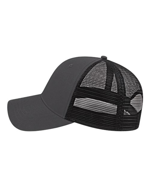 CAP AMERICA x800 X-tra Value Polyester Trucker Cap #color_Charcoal/ Black