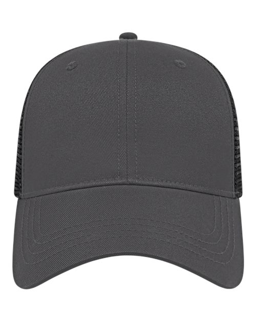 CAP AMERICA x800 X-tra Value Polyester Trucker Cap #color_Charcoal/ Black