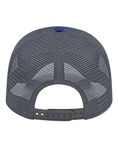 CAP AMERICA x800 X-tra Value Polyester Trucker Cap #color_Royal/ Charcoal