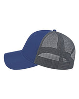 CAP AMERICA x800 X-tra Value Polyester Trucker Cap #color_Royal/ Charcoal