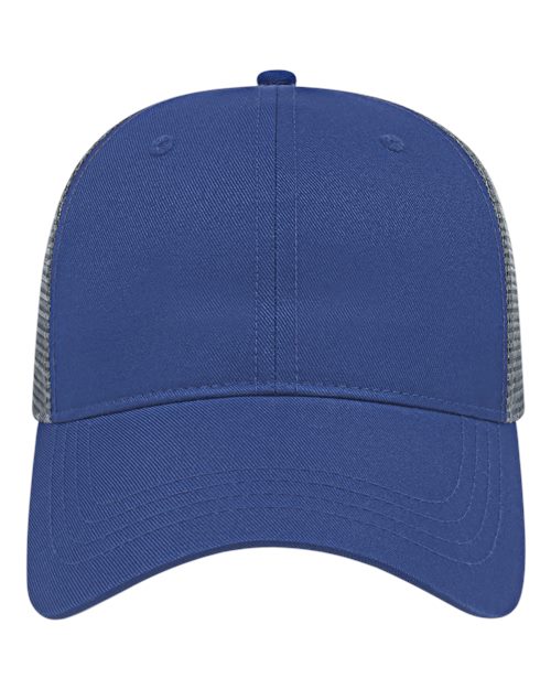 CAP AMERICA x800 X-tra Value Polyester Trucker Cap #color_Royal/ Charcoal