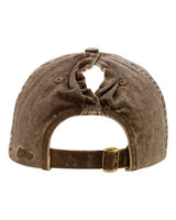 Infinity Her CASSIE Women's Pigment-Dyed with Fashion Undervisor Cap #color_Chocolate/ Fawn