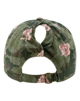 Infinity Her HATTIE Women's Garment-Washed Fashion Print Cap #color_Floral Camo