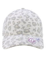 Infinity Her HATTIE Women's Garment-Washed Fashion Print Cap #color_Snow Leopard