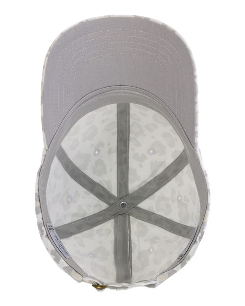 Infinity Her HATTIE Women's Garment-Washed Fashion Print Cap #color_Snow Leopard
