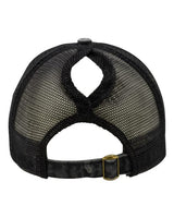 Infinity Her JANET Women's Printed Visor with Mesh Back Cap #color_Black/ Black Leopard/ Black
