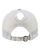 Infinity Her JANET Women's Printed Visor with Mesh Back Cap #color_Grey/ Snow Leopard/ White