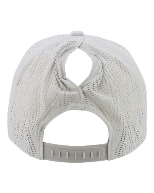 Infinity Her GABY Women's Perforated Performance Cap #color_Light Grey/ Snow Leopard