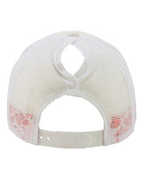 Infinity Her ROSIE Women's Foam Trucker Cap #color_Ivory/ Lavender/ White/ Smiley