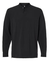 Adidas A597 Henley Long Sleeve Tee #color_Black