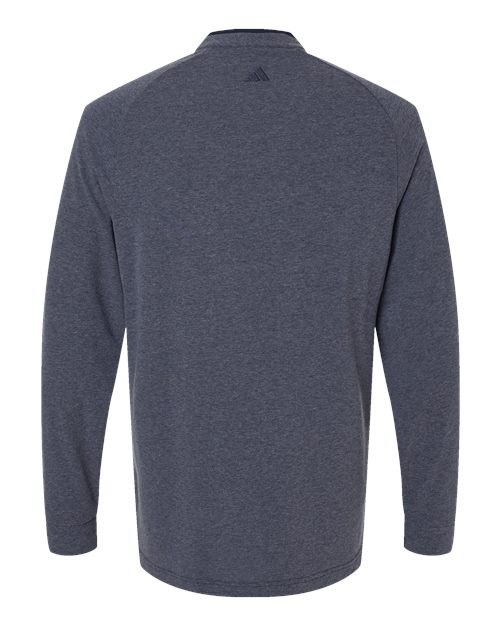 Adidas A597 Henley Long Sleeve Tee #color_Collegiate Navy Melange