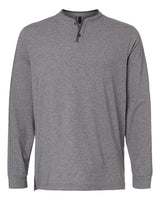 Adidas A597 Henley Long Sleeve Tee #color_Grey Five Melange