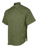 Paragon 700 Hatteras Performance Short Sleeve Fishing Shirt #color_Olive Green