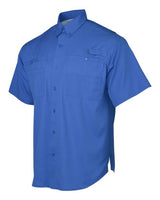 Paragon 700 Hatteras Performance Short Sleeve Fishing Shirt #color_Vivid Blue