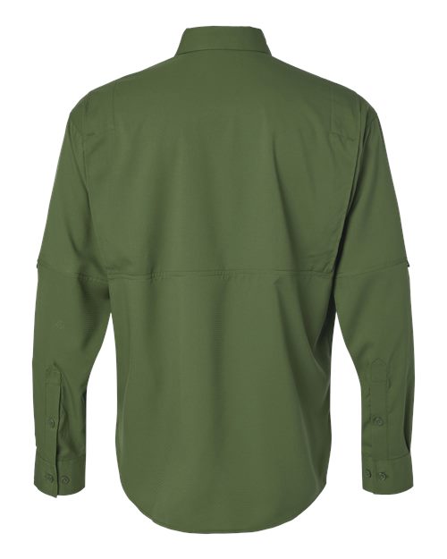 Paragon 702 Kitty Hawk Performance Long Sleeve Fishing Shirt #color_Olive Green