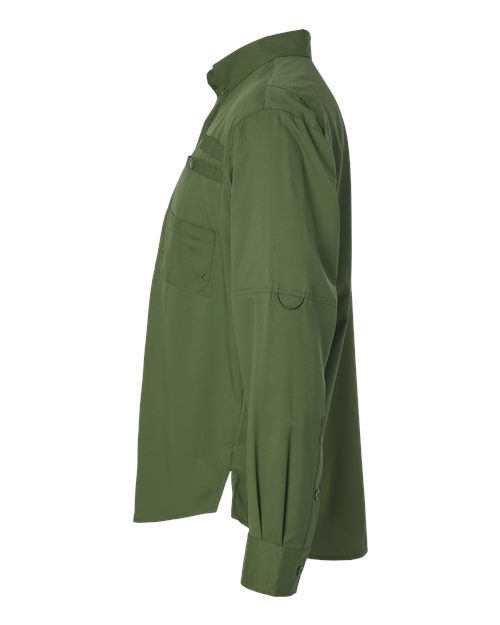 Paragon 702 Kitty Hawk Performance Long Sleeve Fishing Shirt #color_Olive Green