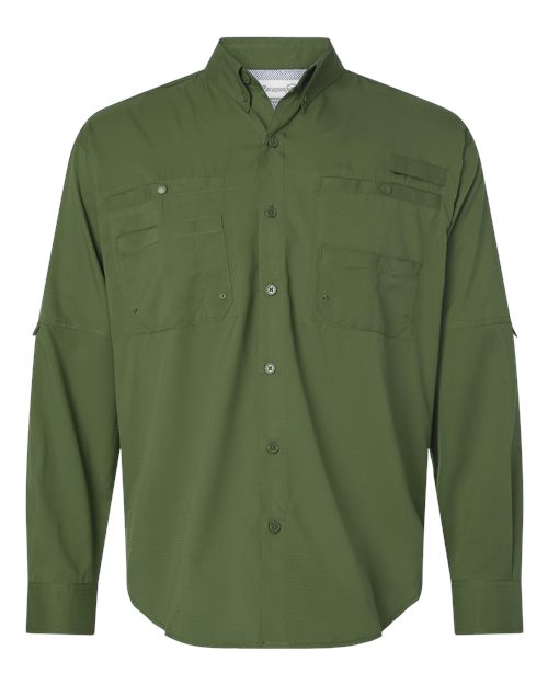 Paragon 702 Kitty Hawk Performance Long Sleeve Fishing Shirt #color_Olive Green