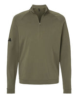 Adidas A598 Club Quarter-Zip Pullover #color_Olive Strata