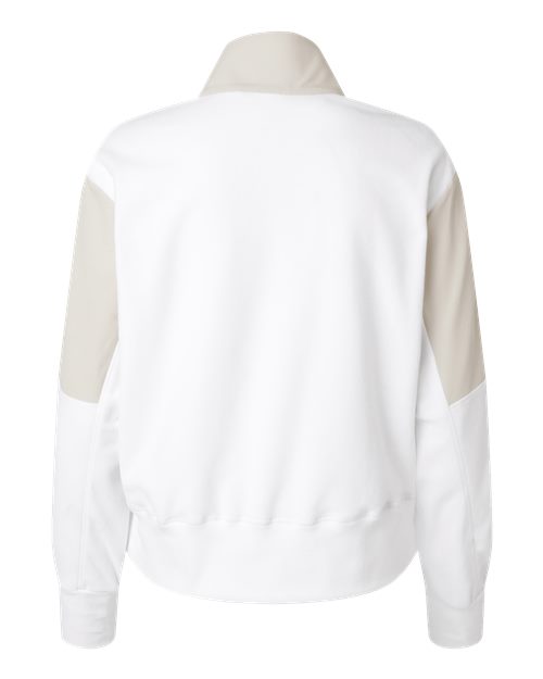 Adidas A601 Women's Fleece Quarter-Zip Pullover #color_Alumina