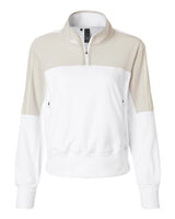 Adidas A601 Women's Fleece Quarter-Zip Pullover #color_Alumina