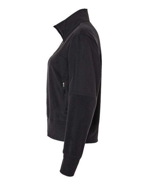 Adidas A601 Women's Fleece Quarter-Zip Pullover #color_Black