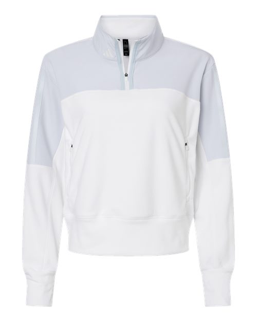 Adidas A601 Women's Fleece Quarter-Zip Pullover #color_Halo Blue