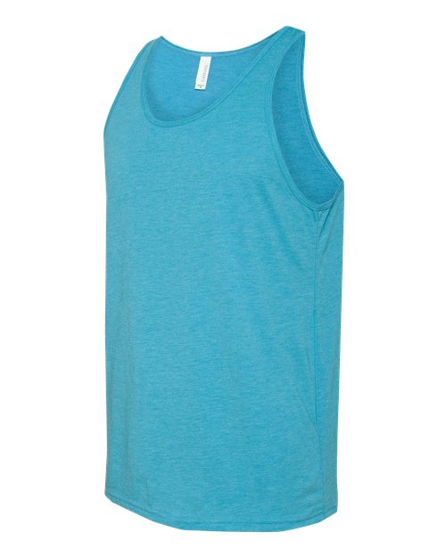 Bella + Canvas 3480 Unisex Jersey Tank #color_AQUA TRIBLEND