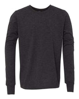 Bella + Canvas 3501Y Youth Jersey Long-Sleeve T-Shirt #color_CHAR-BLK TRIBND