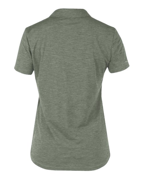ANETIK WPBRZS1 Women's Breeze Tech Polo #color_Dark Olive Heathered