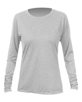 ANETIK WSBRZL0 Women's Breeze Tech Long Sleeve T-Shirt #color_Alloy Heathered