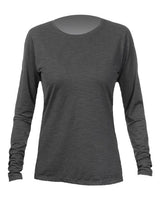 ANETIK WSBRZL0 Women's Breeze Tech Long Sleeve T-Shirt #color_Charcoal Heathered