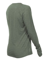 ANETIK WSBRZL0 Women's Breeze Tech Long Sleeve T-Shirt #color_Dark Olive Heathered