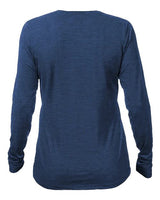 ANETIK WSBRZL0 Women's Breeze Tech Long Sleeve T-Shirt #color_Navy Heathered