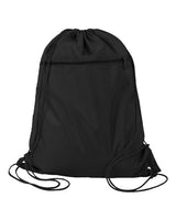 Q-Tees Q135200 Polyester Cinchpack #color_Black