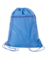 Q-Tees Q135200 Polyester Cinchpack #color_Carolina Blue