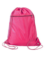 Q-Tees Q135200 Polyester Cinchpack #color_Hot Pink