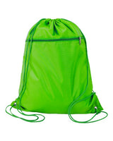Q-Tees Q135200 Polyester Cinchpack #color_Lime Green