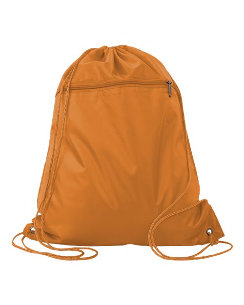 Q-Tees Q135200 Polyester Cinchpack #color_Orange