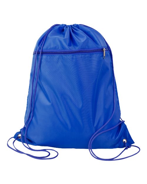 Q-Tees Q135200 Polyester Cinchpack #color_Royal