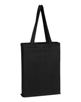 Q-Tees Q800GS Canvas Gusset Promotional Tote #color_Black
