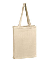 Q-Tees Q800GS Canvas Gusset Promotional Tote #color_Natural
