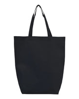 Q-Tees Q1251 Non-Woven Gusset Bottom Tote #color_Black