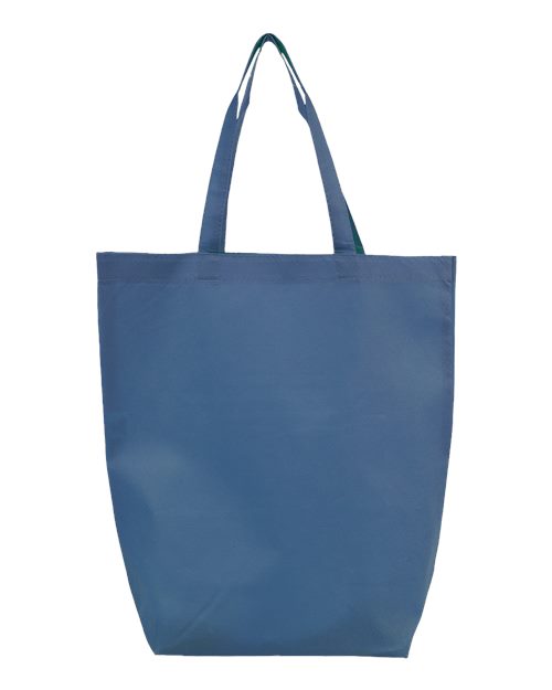 Q-Tees Q1251 Non-Woven Gusset Bottom Tote #color_Navy