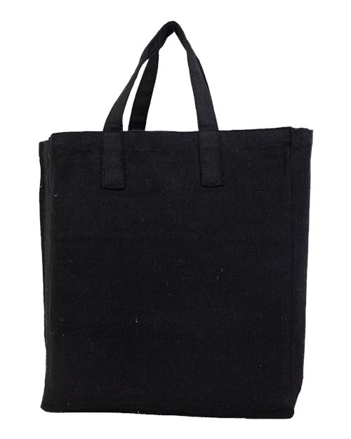 Q-Tees S900 Sustainable Grocery Bag #color_Black