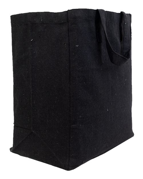 Q-Tees S900 Sustainable Grocery Bag #color_Black