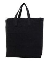 Q-Tees S900 Sustainable Grocery Bag #color_Black