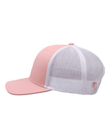 The Game GB452E Everyday Trucker Cap #color_Creamsicle Pink/ White