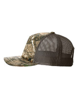 Richardson 112PFP Five-Panel Printed Trucker Cap #color_Realtree Edge/ Brown